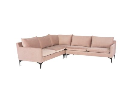 Nuevo Anders 2 Arm Sectional  - Black Legs For Discount