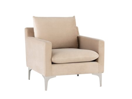 Nuevo Anders Lounge Chair - Silver Legs Supply