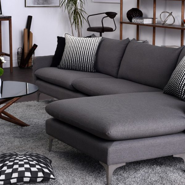 Nuevo Anders Sectional Sofa - Silver Legs Hot on Sale