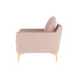 Nuevo Anders Lounge Chair - Gold Legs Online now