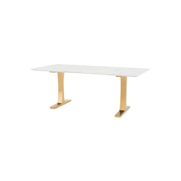 Nuevo Toulouse Dining Table - Marble Top For Sale