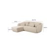 Misty  Boucle Sectional Online