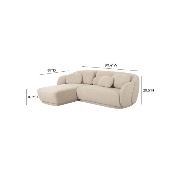 Misty  Boucle Sectional Online