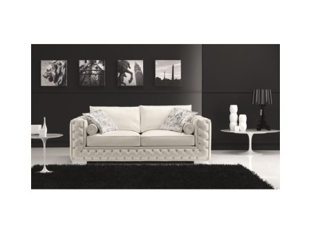 Vanity  Leather Loveseat on Sale