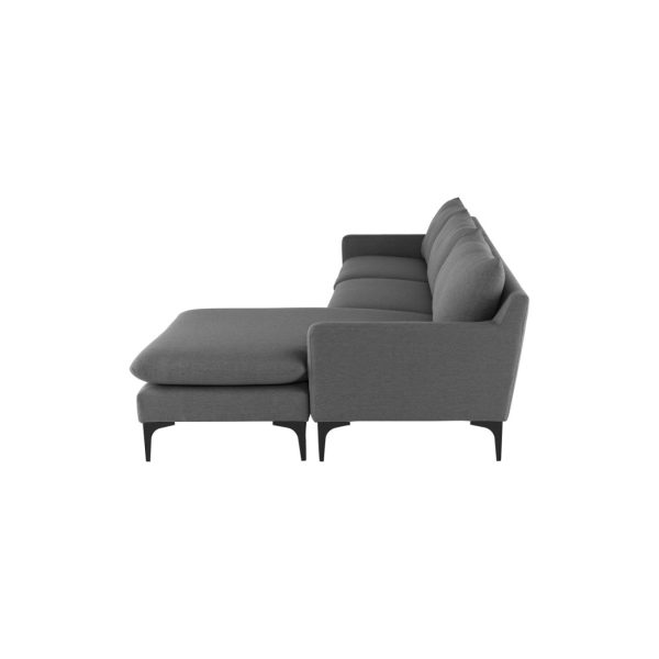 Nuevo Anders Sectional Sofa - Black Legs Discount