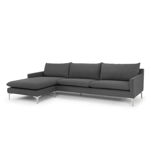 Nuevo Anders Sectional Sofa - Silver Legs Hot on Sale