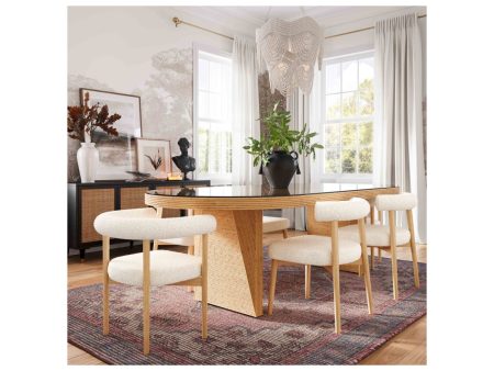 Caren 95  Oval Dining Table Sale