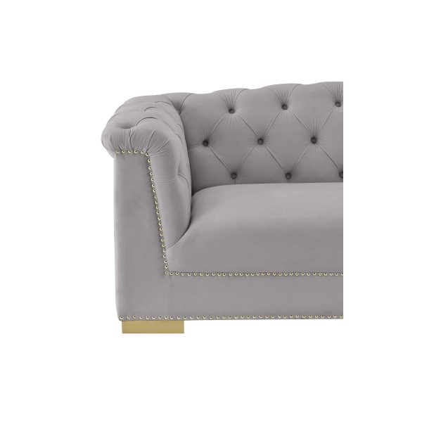 Farah Velvet Loveseat Online now