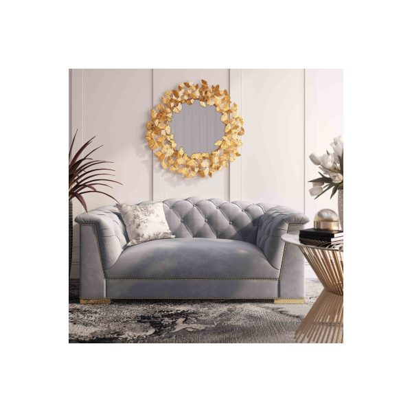 Farah Velvet Loveseat Online now