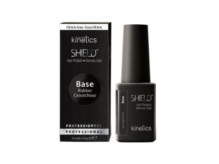 Gelio-lako pagrindas Kinetics Shield HEMA Free Rubber Base KGPRB01, sustiprina silpnus ir linkusius lūžinėti nagus, 15 ml Hot on Sale