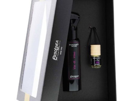 Kvapų namams rinkinys Erbolinea Prestige Vin Di Vino ERBGIFTPACK3, sudaro: purškiamas kvapas namams ir kvapas automobiliui, 100 ml ir 5 ml +dovana Previa plaukų priemonė on Sale